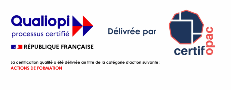 Certification Qualiopi Access Formation Logo certification Qualiopi - Access Formation Bretagne - Logo Certif'Opac - Organisme de formation certifié